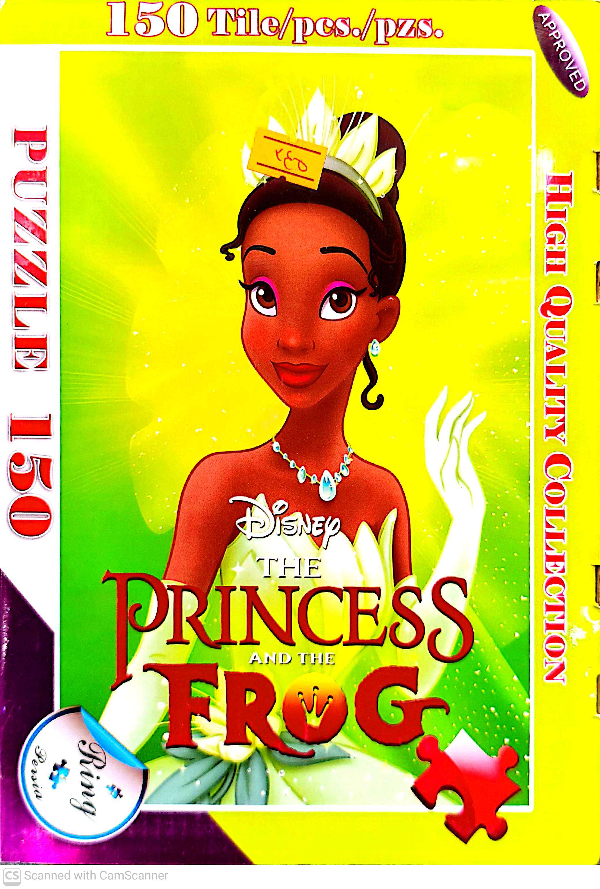 پازل۱۵۰ تکه طرح پرنسس قورباغه مدل  princess  frogرینگ pr09