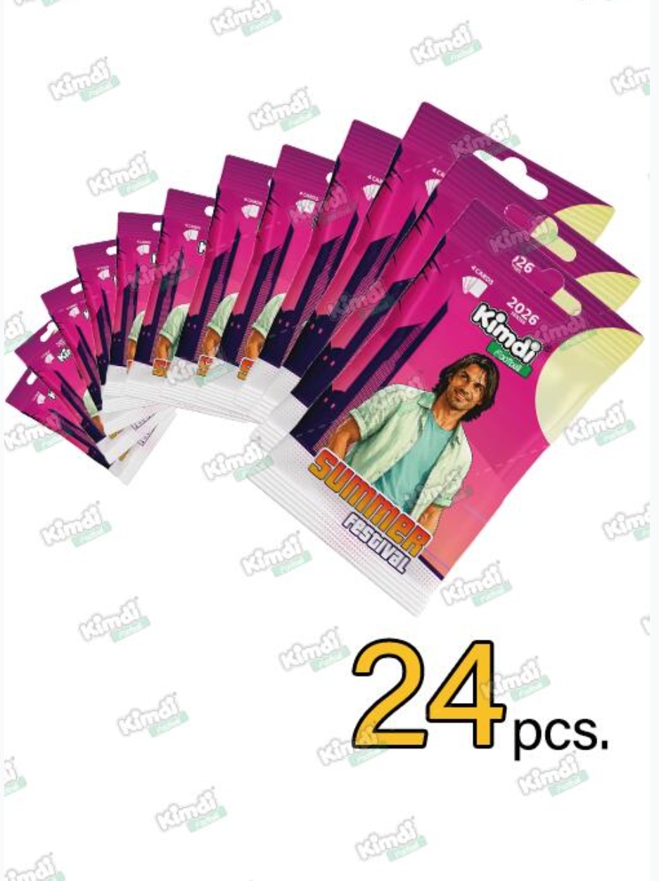 کارت بازی کیمدی فوتبال طرح سامر مدل ۲۰۲۶ سری summer مجموعه 24 عددی