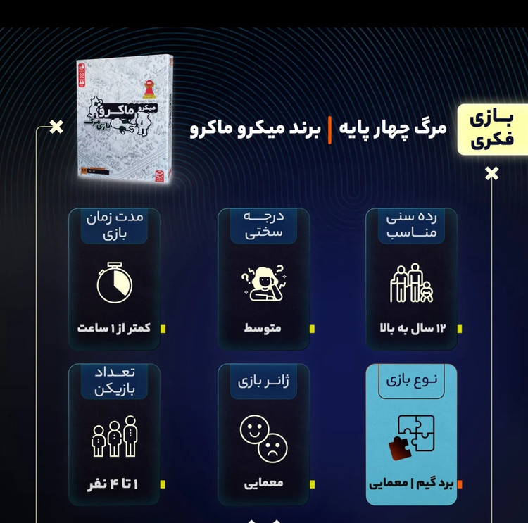 بازی فکری میکرو ماکرو مدل بازی مرگ