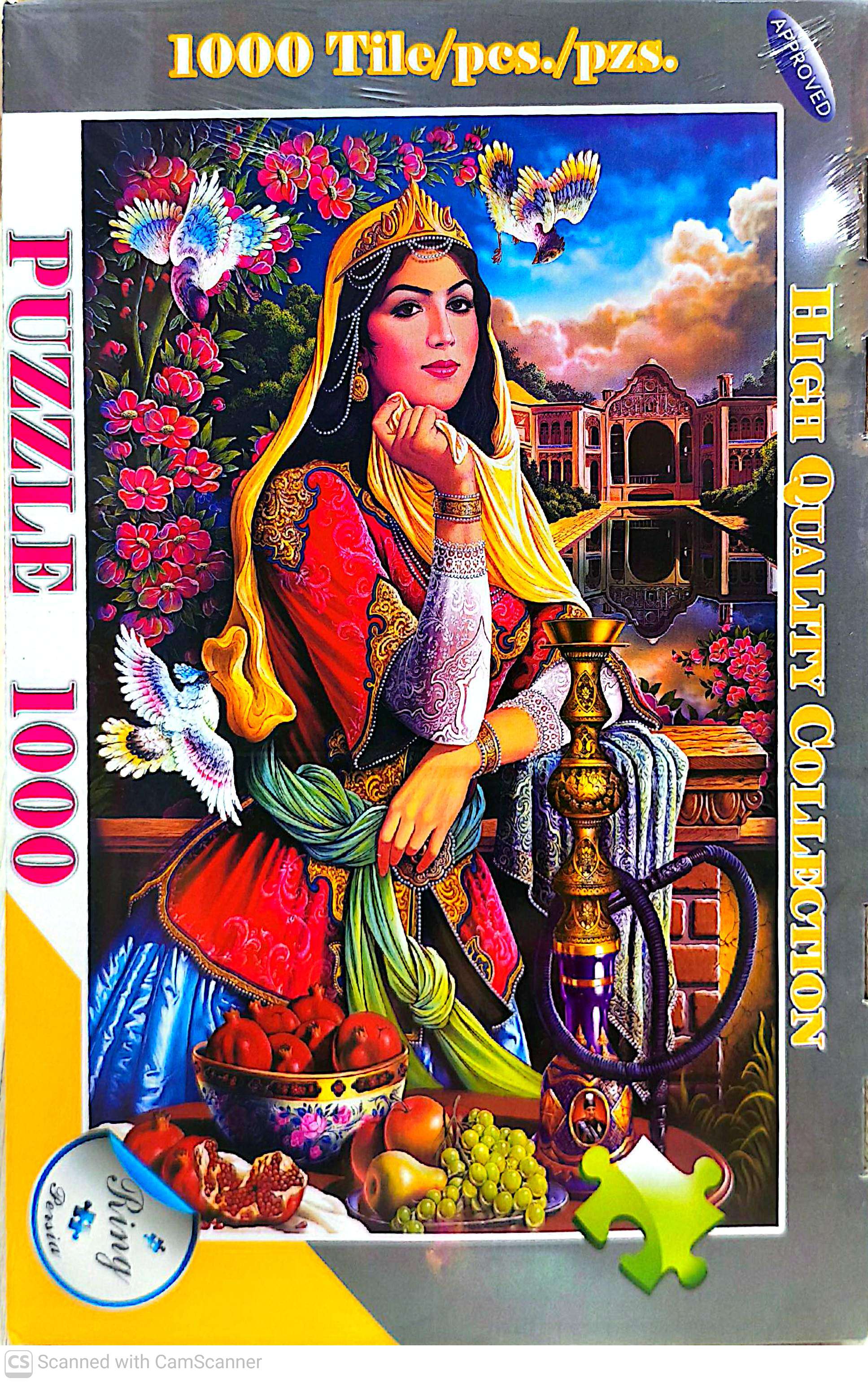 پازل ۱۰۰۰ تکه طرح ملکه میوه مدل رینگ ابعاد ۶۸۰×۴۸۰×۳میلیمتر